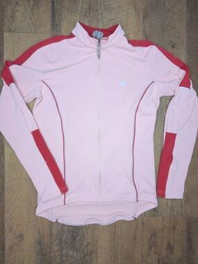 PEARL IZUMI Women’s FA2008 Long Sleeve Cycling Jersey Pink Red Sz M Pockets